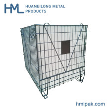 Stackable Zinc Plated Pet Preform Metal Wire Mesh Container Cage